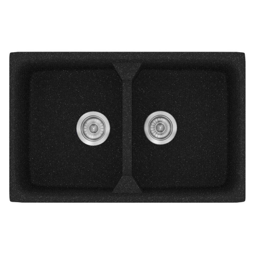 Νεροχύτης Κουζίνας Sanitec Classic 318-05 Granite Black 78x51cm Νεροχύτης Κουζίνας Sanitec Classic 318-05 Granite Black 78x51cm
