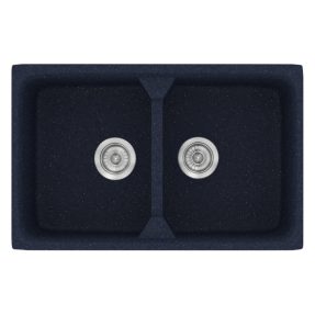 Νεροχύτης Κουζίνας Sanitec Classic 318-18 Granite Blue 78x51cm Νεροχύτης Κουζίνας Sanitec Classic 318-18 Granite Blue 78x51cm