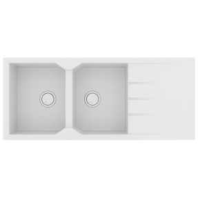 Νεροχύτης Κουζίνας Sanitec Ultra Granite 800-30 Bianco 116x50cm Νεροχύτης Κουζίνας Sanitec Ultra Granite 800-30 Bianco 116x50cm