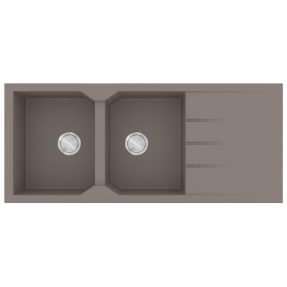 Νεροχύτης Κουζίνας Sanitec Ultra Granite 800-34 Sienna 116x50cm Νεροχύτης Κουζίνας Sanitec Ultra Granite 800-34 Sienna 116x50cm