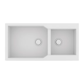 Νεροχύτης Κουζίνας Sanitec Ultra Granite 803-30 Bianco 98x50cm Νεροχύτης Κουζίνας Sanitec Ultra Granite 803-30 Bianco 98x50cm