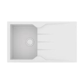 Νεροχύτης Κουζίνας Sanitec Ultra Granite 805-30 Bianco 86x50cm Νεροχύτης Κουζίνας Sanitec Ultra Granite 805-30 Bianco 86x50cm