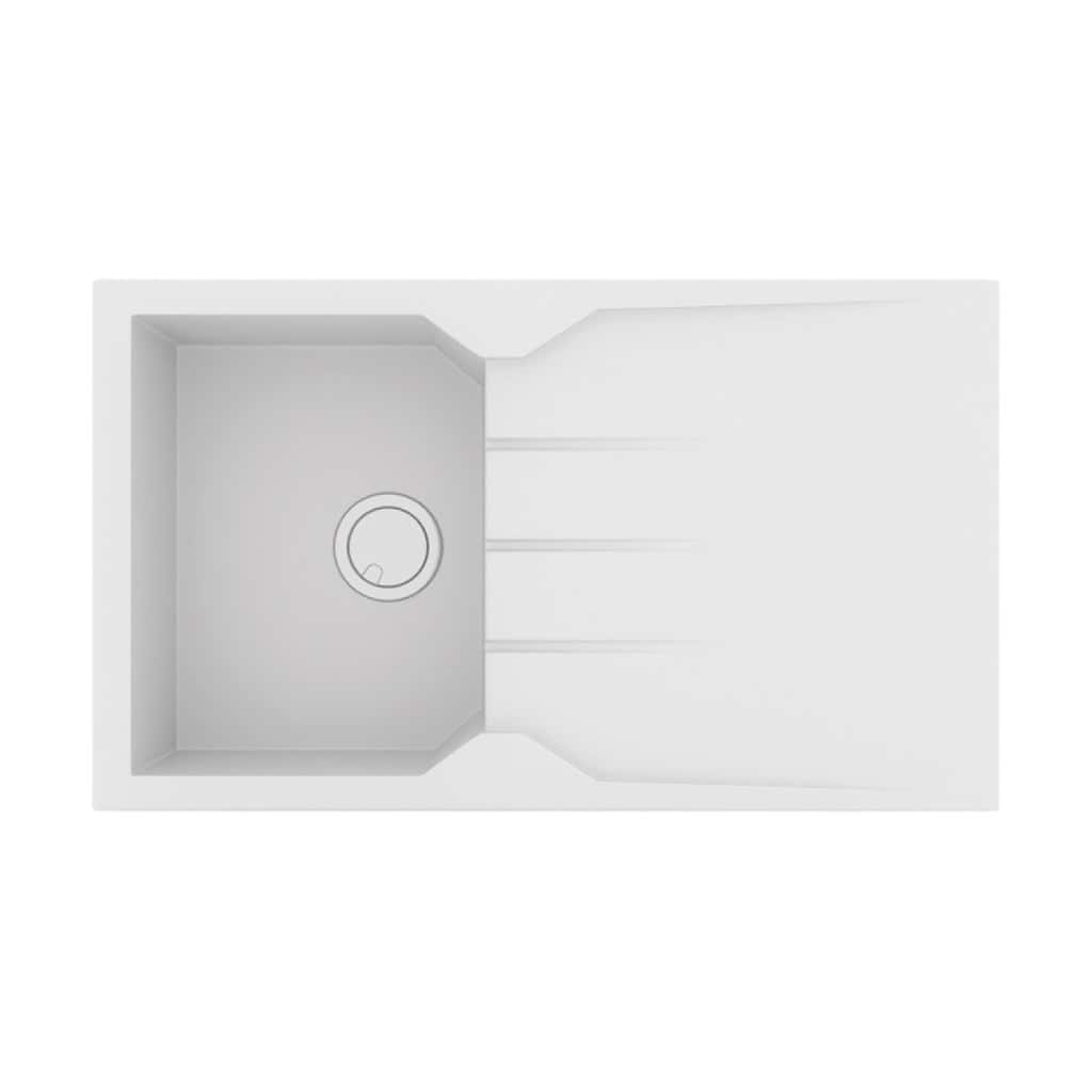 Νεροχύτης Κουζίνας Sanitec Ultra Granite 805-30 Bianco 86x50cm Νεροχύτης Κουζίνας Sanitec Ultra Granite 805-30 Bianco 86x50cm