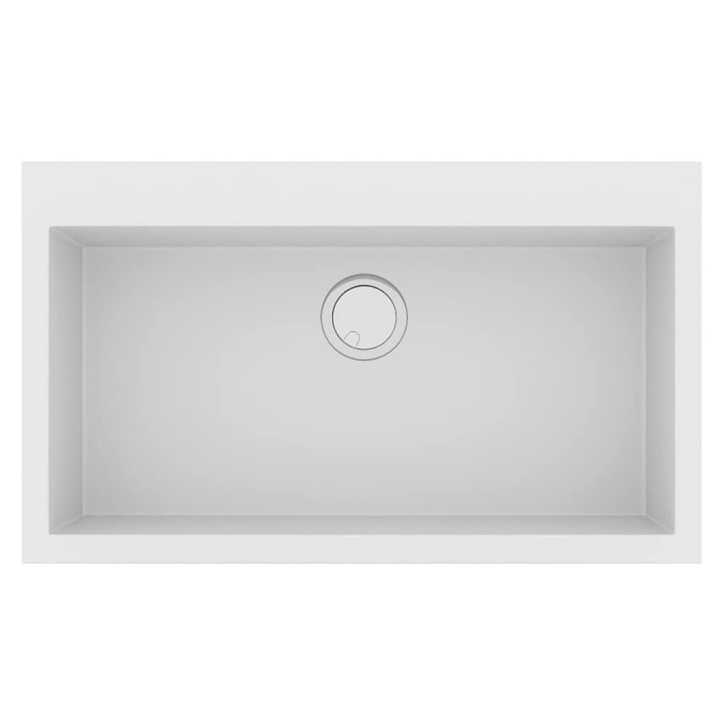 Νεροχύτης Κουζίνας Sanitec Ultra Granite 808-30 Bianco 79x50cm Νεροχύτης Κουζίνας Sanitec Ultra Granite 808-30 Bianco 79x50cm