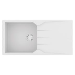 Νεροχύτης Κουζίνας Sanitec Ultra Granite 811-30 Bianco 100x50cm Νεροχύτης Κουζίνας Sanitec Ultra Granite 811-30 Bianco 100x50cm