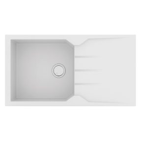 Νεροχύτης Κουζίνας Sanitec Ultra Granite 814-30 Bianco 86x50cm Νεροχύτης Κουζίνας Sanitec Ultra Granite 814-30 Bianco 86x50cm