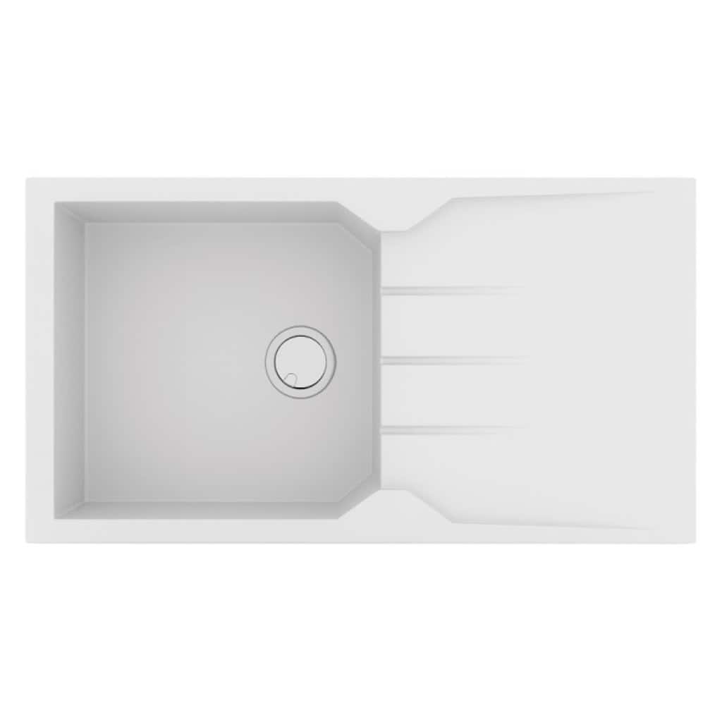 Νεροχύτης Κουζίνας Sanitec Ultra Granite 814-30 Bianco 86x50cm Νεροχύτης Κουζίνας Sanitec Ultra Granite 814-30 Bianco 86x50cm