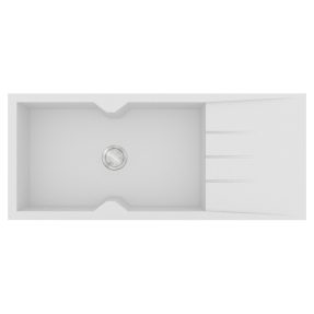 Νεροχύτης Κουζίνας Sanitec Ultra Granite 817-30 Bianco 116x50cm Νεροχύτης Κουζίνας Sanitec Ultra Granite 817-30 Bianco 116x50cm