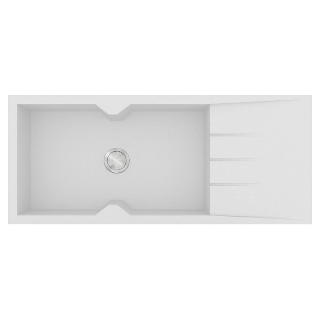 Νεροχύτης Κουζίνας Sanitec Ultra Granite 817-30 Bianco 116x50cm Νεροχύτης Κουζίνας Sanitec Ultra Granite 817-30 Bianco 116x50cm