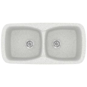 Νεροχύτης Κουζίνας Sanitec Classic 319-01 Granite White 93x51cm Νεροχύτης Κουζίνας Sanitec Classic 319-01 Granite White 93x51cm