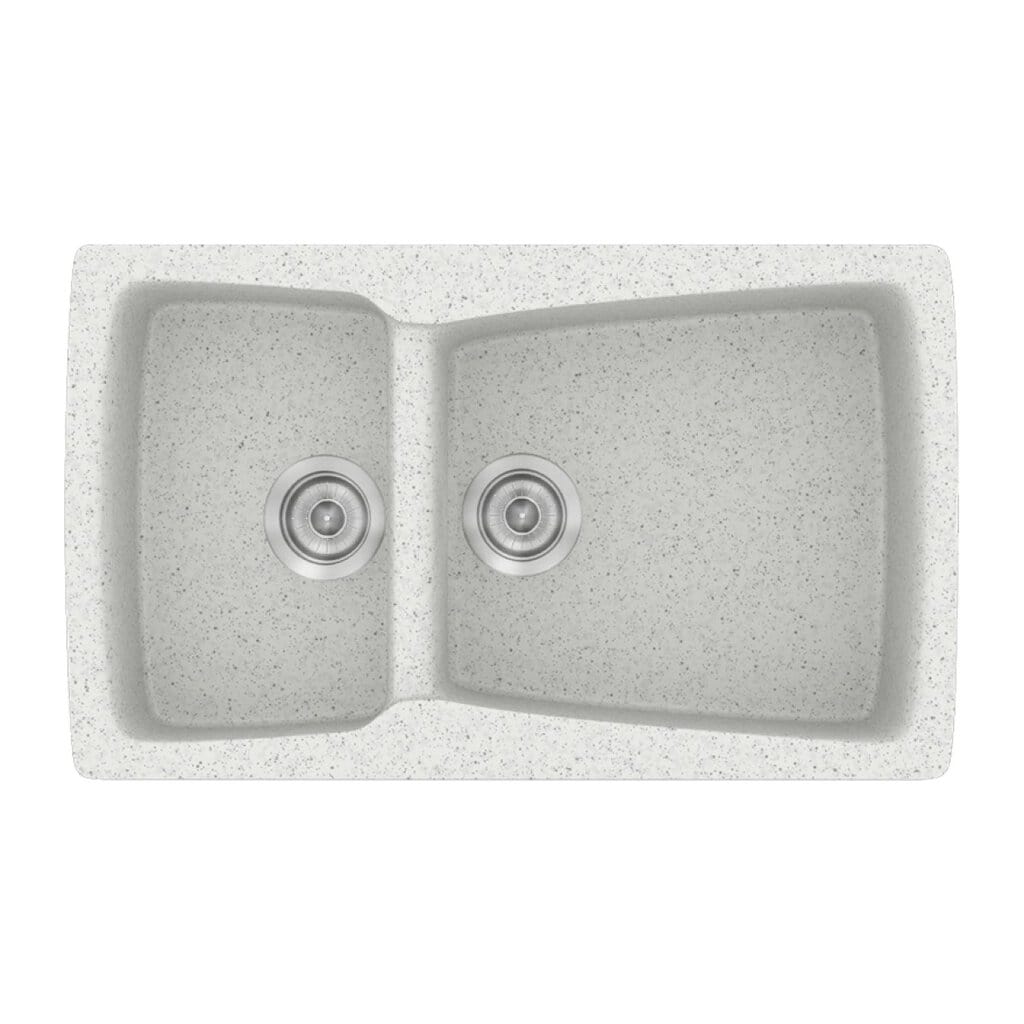 Νεροχύτης Κουζίνας Sanitec Classic 320-01 Granite White 79x50cm Νεροχύτης Κουζίνας Sanitec Classic 320-01 Granite White 79x50cm