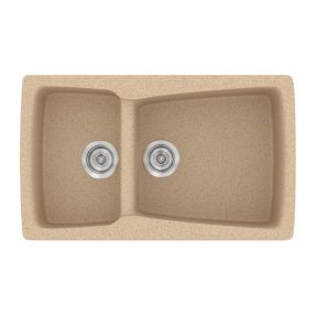 Νεροχύτης Κουζίνας Sanitec Classic 320-10 Granite Beige 79x50cm Νεροχύτης Κουζίνας Sanitec Classic 320-10 Granite Beige 79x50cm