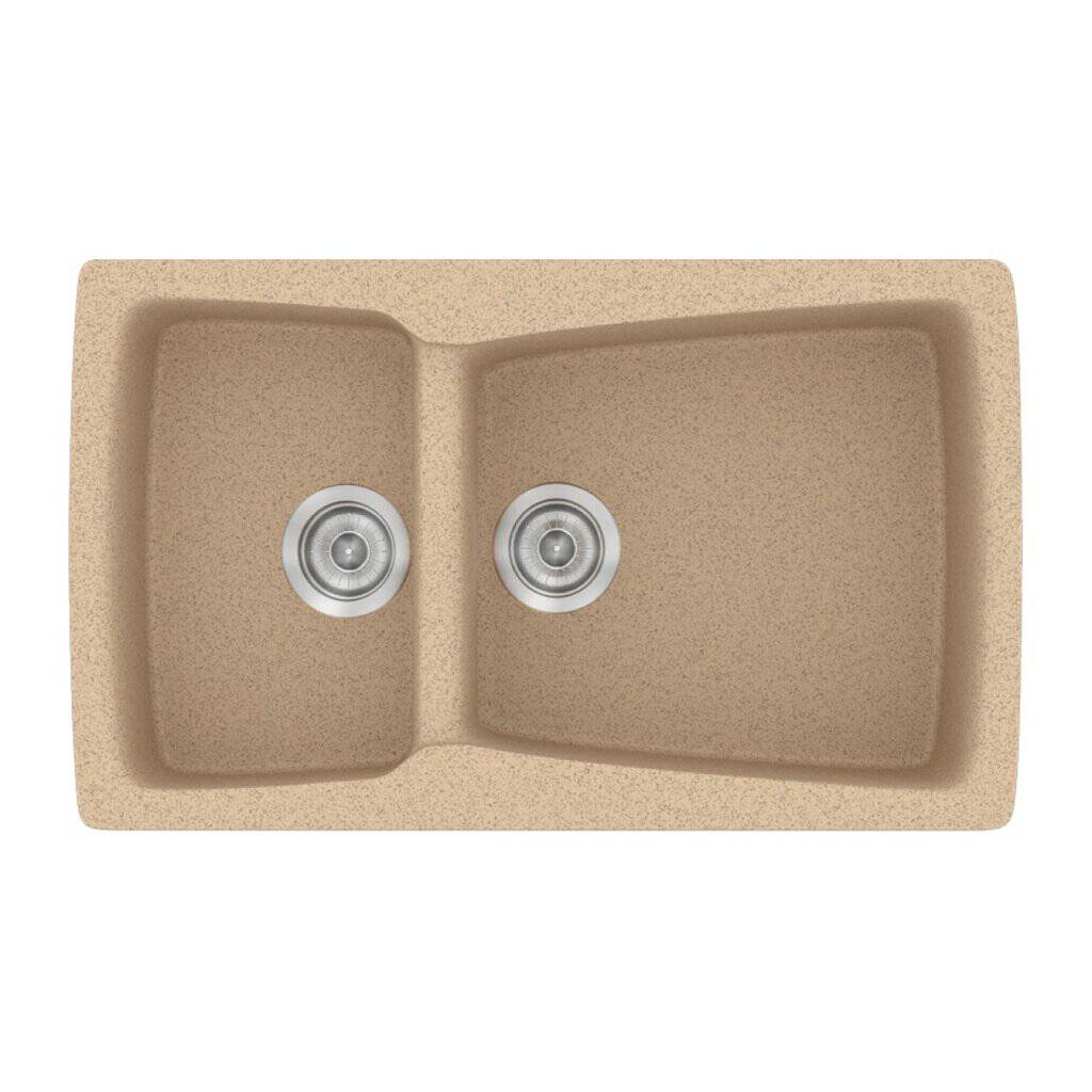 Νεροχύτης Κουζίνας Sanitec Classic 320-10 Granite Beige 79x50cm Νεροχύτης Κουζίνας Sanitec Classic 320-10 Granite Beige 79x50cm