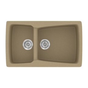Νεροχύτης Κουζίνας Sanitec Classic 320-15 Metallic Cream 79x50cm Νεροχύτης Κουζίνας Sanitec Classic 320-15 Metallic Cream 79x50cm