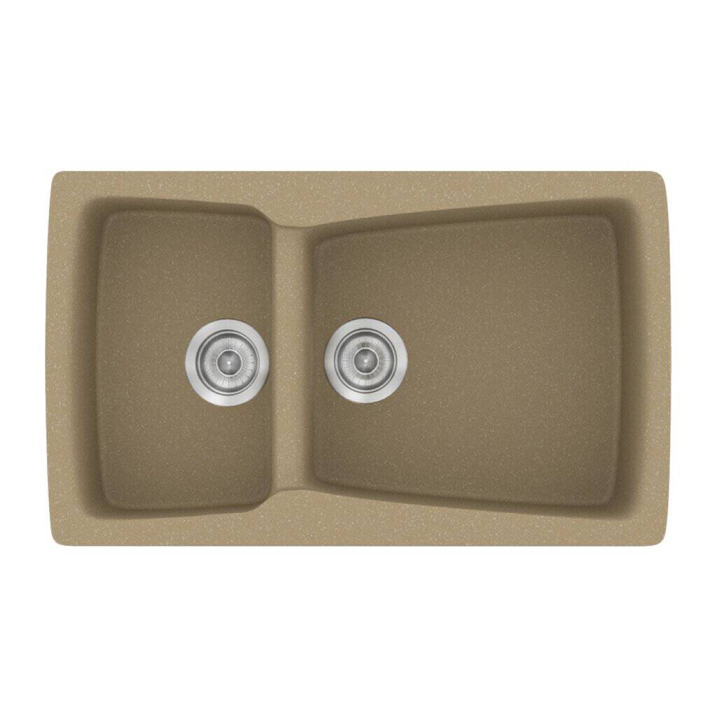 Νεροχύτης Κουζίνας Sanitec Classic 320-15 Metallic Cream 79x50cm Νεροχύτης Κουζίνας Sanitec Classic 320-15 Metallic Cream 79x50cm