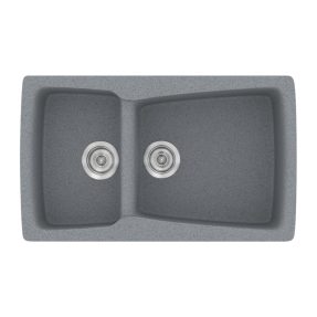 Νεροχύτης Κουζίνας Sanitec Classic 320-17 Metallic Silver 79x50cm Νεροχύτης Κουζίνας Sanitec Classic 320-17 Metallic Silver 79x50cm