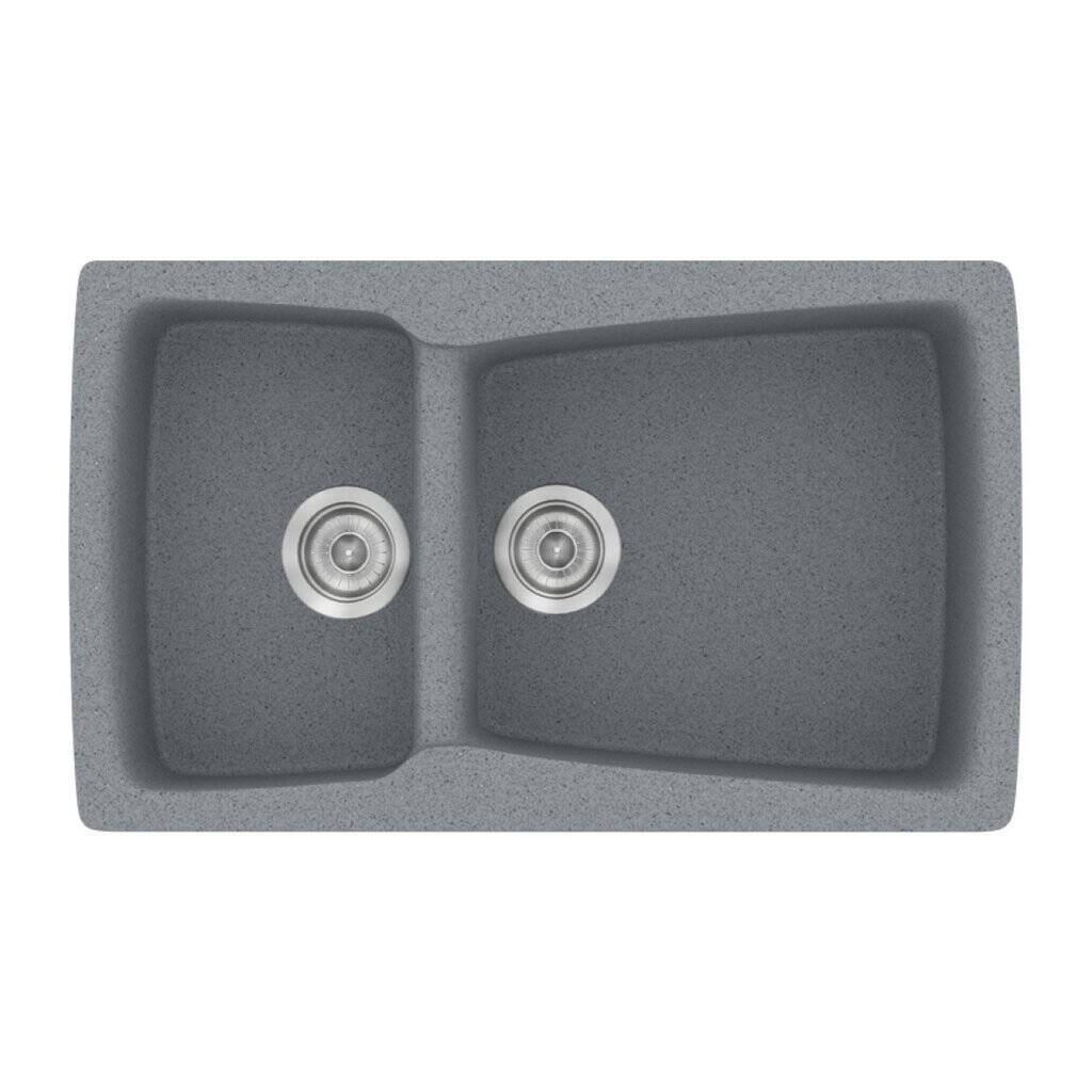 Νεροχύτης Κουζίνας Sanitec Classic 320-17 Metallic Silver 79x50cm Νεροχύτης Κουζίνας Sanitec Classic 320-17 Metallic Silver 79x50cm
