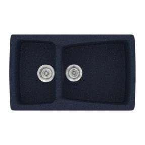 Νεροχύτης Κουζίνας Sanitec Classic 320-18 Granite Blue 79x50cm Νεροχύτης Κουζίνας Sanitec Classic 320-18 Granite Blue 79x50cm