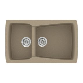 Νεροχύτης Κουζίνας Sanitec Classic 320-42 Granite Taupe 79x50cm Νεροχύτης Κουζίνας Sanitec Classic 320-42 Granite Taupe 79x50cm