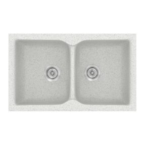Νεροχύτης Κουζίνας Sanitec Classic 322-01 Granite White 81x50cm Νεροχύτης Κουζίνας Sanitec Classic 322-01 Granite White 81x50cm