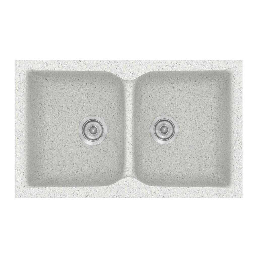 Νεροχύτης Κουζίνας Sanitec Classic 322-01 Granite White 81x50cm Νεροχύτης Κουζίνας Sanitec Classic 322-01 Granite White 81x50cm