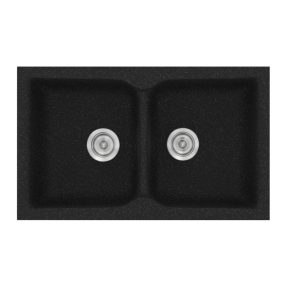 Νεροχύτης Κουζίνας Sanitec Classic 322-05 Granite Black 81x50cm Νεροχύτης Κουζίνας Sanitec Classic 322-05 Granite Black 81x50cm