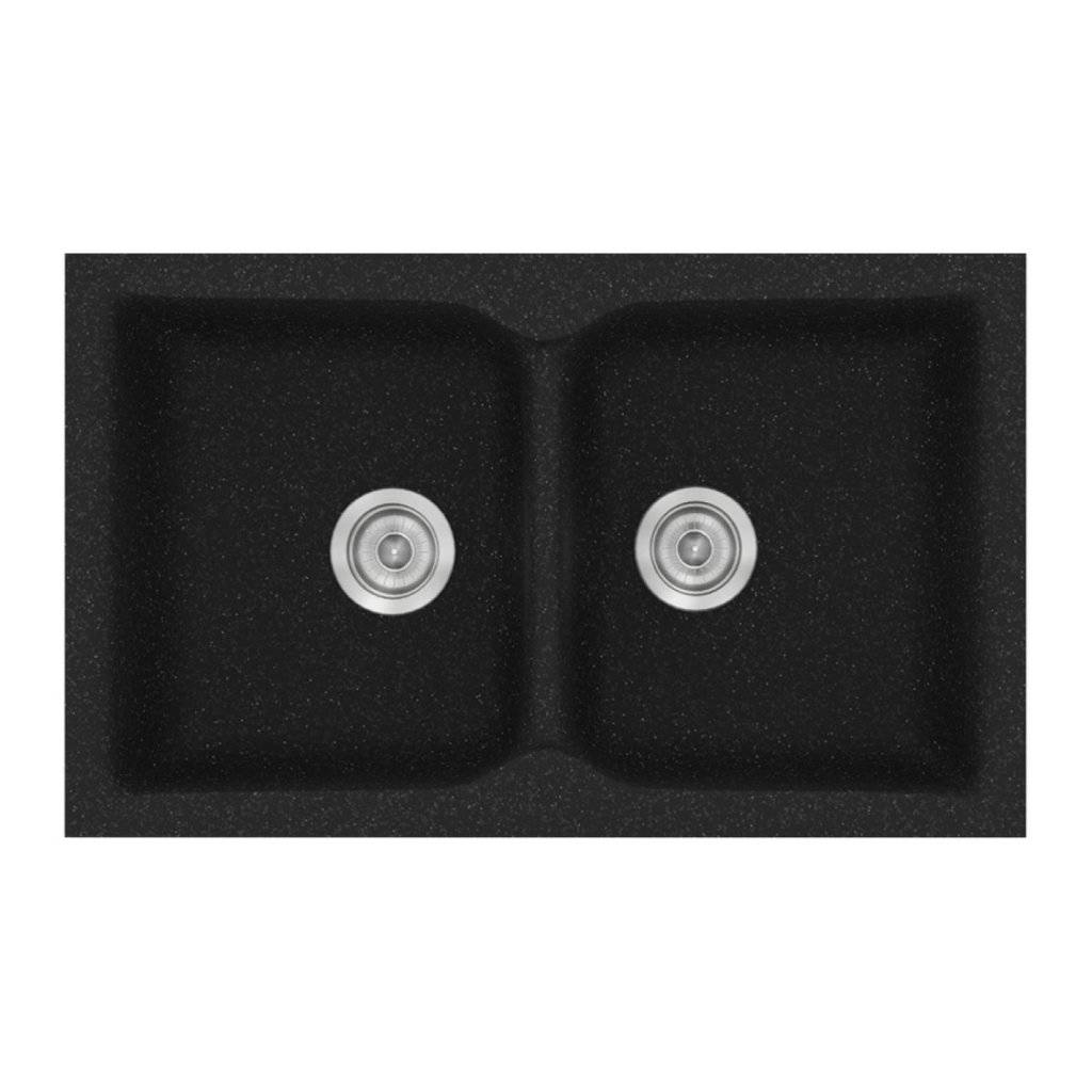 Νεροχύτης Κουζίνας Sanitec Classic 322-05 Granite Black 81x50cm Νεροχύτης Κουζίνας Sanitec Classic 322-05 Granite Black 81x50cm