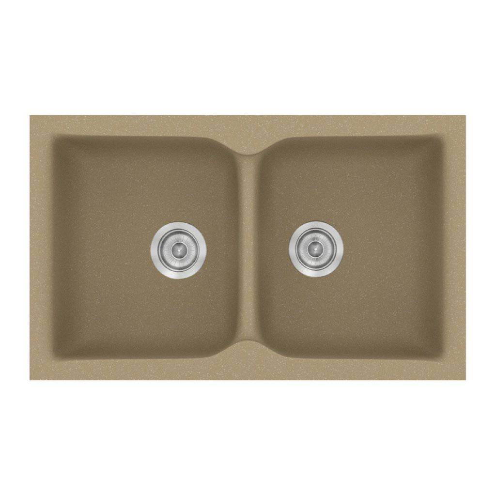 Νεροχύτης Κουζίνας Sanitec Classic 322-16 Metallic Coffee 81x50cm Νεροχύτης Κουζίνας Sanitec Classic 322-16 Metallic Coffee 81x50cm
