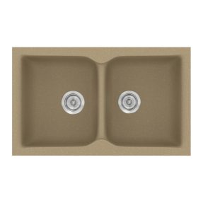Νεροχύτης Κουζίνας Sanitec Classic 322-15 Metallic Cream 81x50cm Νεροχύτης Κουζίνας Sanitec Classic 322-15 Metallic Cream 81x50cm