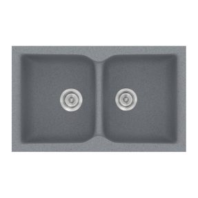 Νεροχύτης Κουζίνας Sanitec Classic 322-17 Metallic Silver 81x50cm Νεροχύτης Κουζίνας Sanitec Classic 322-17 Metallic Silver 81x50cm