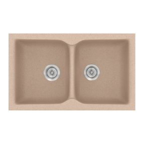 Νεροχύτης Κουζίνας Sanitec Classic 322-21 Granite Sand 81x50cm Νεροχύτης Κουζίνας Sanitec Classic 322-21 Granite Sand 81x50cm