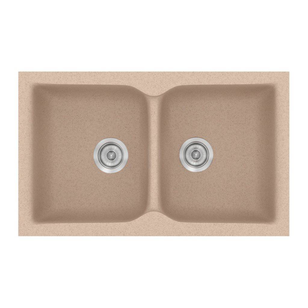 Νεροχύτης Κουζίνας Sanitec Classic 322-21 Granite Sand 81x50cm Νεροχύτης Κουζίνας Sanitec Classic 322-21 Granite Sand 81x50cm