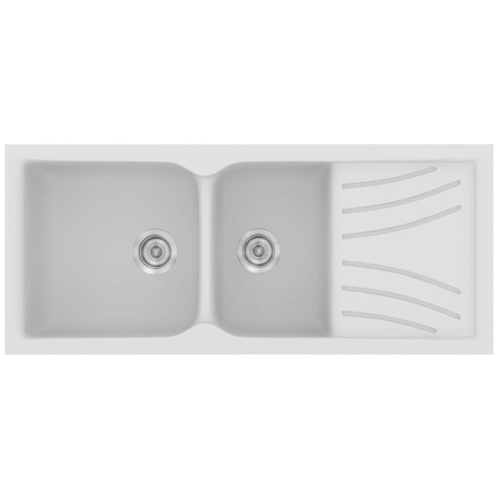 Νεροχύτης Κουζίνας Sanitec Classic 323-00 White 115x50cm Νεροχύτης Κουζίνας Sanitec Classic 323-00 White 115x50cm