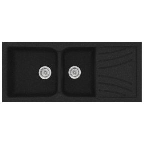 Νεροχύτης Κουζίνας Sanitec Classic 323-05 Granite Black 115x50cm Νεροχύτης Κουζίνας Sanitec Classic 323-05 Granite Black 115x50cm