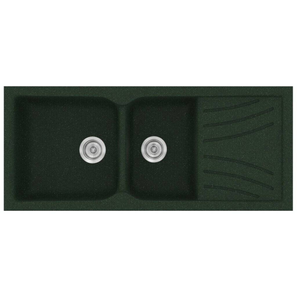Νεροχύτης Κουζίνας Sanitec Classic 323-19 Granite Green 115x50cm Νεροχύτης Κουζίνας Sanitec Classic 323-19 Granite Green 115x50cm