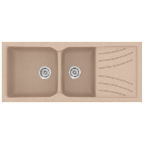 Νεροχύτης Κουζίνας Sanitec Classic 323-21 Granite Sand 115x50cm Νεροχύτης Κουζίνας Sanitec Classic 323-21 Granite Sand 115x50cm