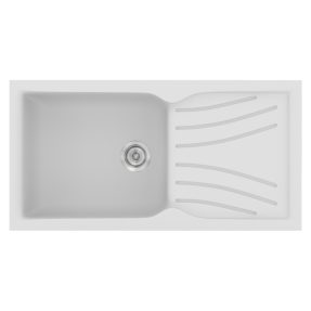 Νεροχύτης Κουζίνας Sanitec Classic 324-00 White 100x50cm Νεροχύτης Κουζίνας Sanitec Classic 324-00 White 100x50cm