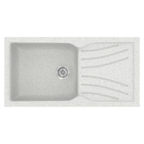 Νεροχύτης Κουζίνας Sanitec Classic 324-01 Granite White 100x50cm Νεροχύτης Κουζίνας Sanitec Classic 324-01 Granite White 100x50cm