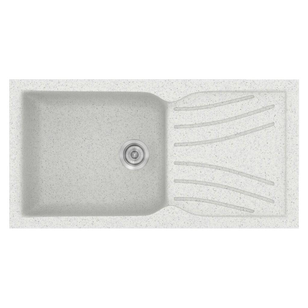 Νεροχύτης Κουζίνας Sanitec Classic 324-01 Granite White 100x50cm Νεροχύτης Κουζίνας Sanitec Classic 324-01 Granite White 100x50cm