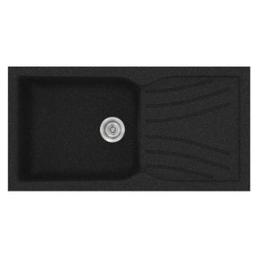 Νεροχύτης Κουζίνας Sanitec Classic 324-05 Granite Black 100x50cm Νεροχύτης Κουζίνας Sanitec Classic 324-05 Granite Black 100x50cm