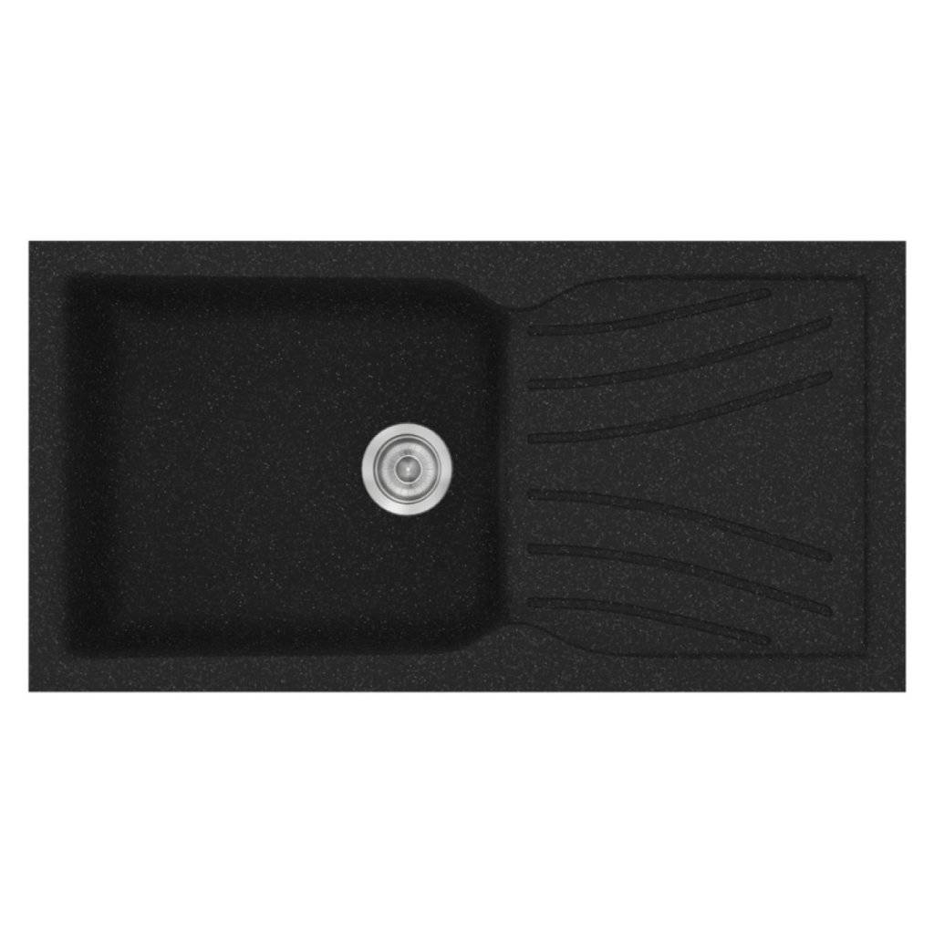 Νεροχύτης Κουζίνας Sanitec Classic 324-05 Granite Black 100x50cm Νεροχύτης Κουζίνας Sanitec Classic 324-05 Granite Black 100x50cm