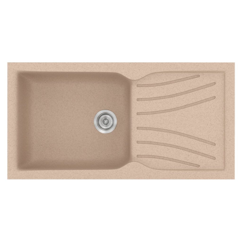 Νεροχύτης Κουζίνας Sanitec Classic 324-21 Granite Sand 100x50cm Νεροχύτης Κουζίνας Sanitec Classic 324-21 Granite Sand 100x50cm