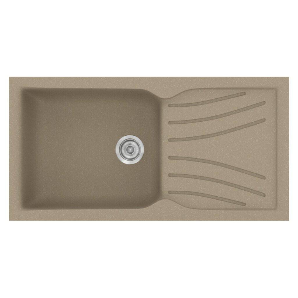 Νεροχύτης Κουζίνας Sanitec Classic 324-42 Granite Taupe 100x50cm Νεροχύτης Κουζίνας Sanitec Classic 324-42 Granite Taupe 100x50cm