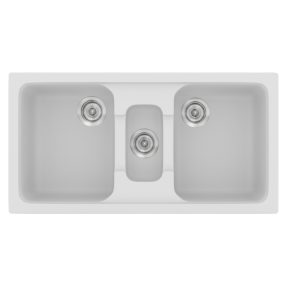 Νεροχύτης Κουζίνας Sanitec Classic 325-00 White 97x51cm Νεροχύτης Κουζίνας Sanitec Classic 325-00 White 97x51cm