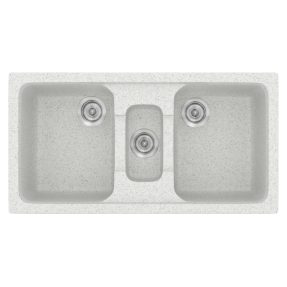 Νεροχύτης Κουζίνας Sanitec Classic 325-01 Granite White 97x51cm Νεροχύτης Κουζίνας Sanitec Classic 325-01 Granite White 97x51cm