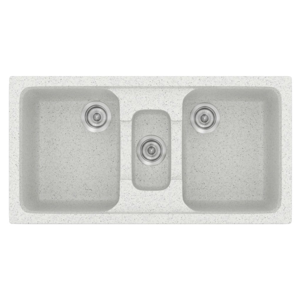 Νεροχύτης Κουζίνας Sanitec Classic 325-01 Granite White 97x51cm Νεροχύτης Κουζίνας Sanitec Classic 325-01 Granite White 97x51cm