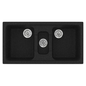 Νεροχύτης Κουζίνας Sanitec Classic 325-05 Granite Black 97x51cm Νεροχύτης Κουζίνας Sanitec Classic 325-05 Granite Black 97x51cm