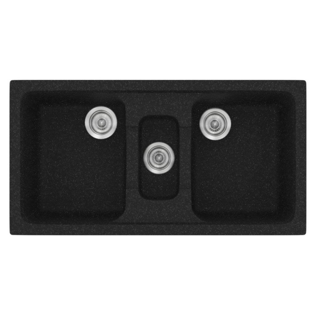 Νεροχύτης Κουζίνας Sanitec Classic 325-05 Granite Black 97x51cm Νεροχύτης Κουζίνας Sanitec Classic 325-05 Granite Black 97x51cm