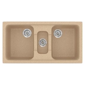 Νεροχύτης Κουζίνας Sanitec Classic 325-10 Granite Beige 97x51cm Νεροχύτης Κουζίνας Sanitec Classic 325-10 Granite Beige 97x51cm