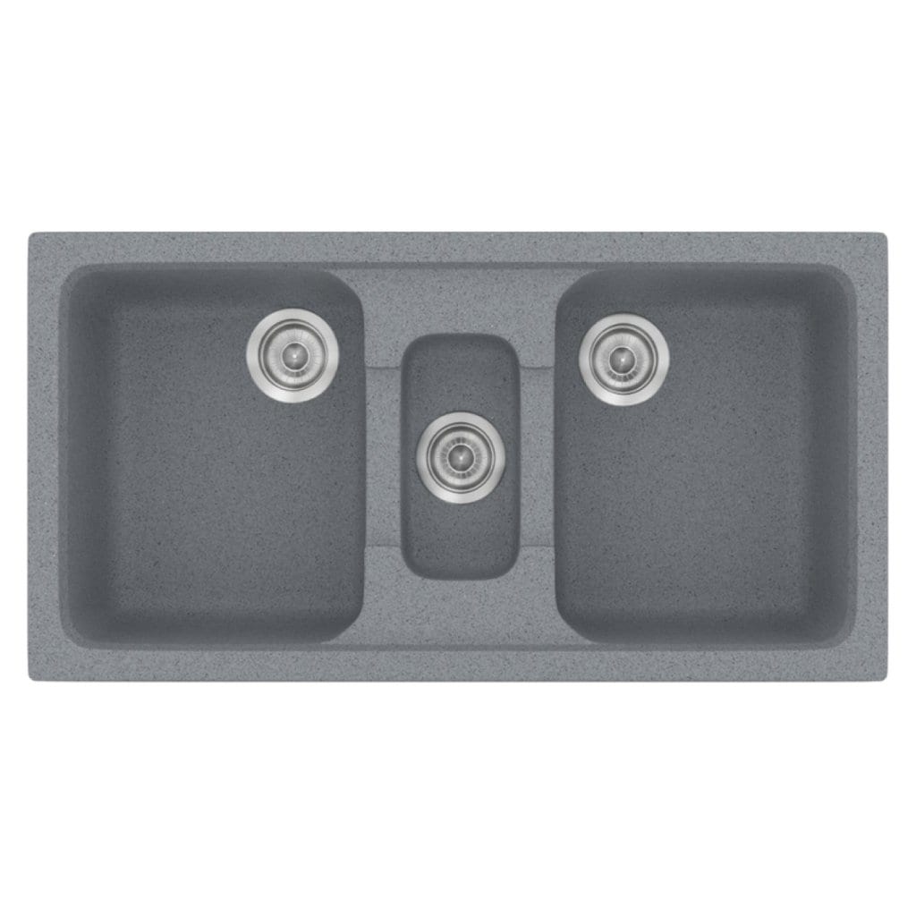 Νεροχύτης Κουζίνας Sanitec Classic 325-17 Metallic Silver 97x51cm Νεροχύτης Κουζίνας Sanitec Classic 325-17 Metallic Silver 97x51cm
